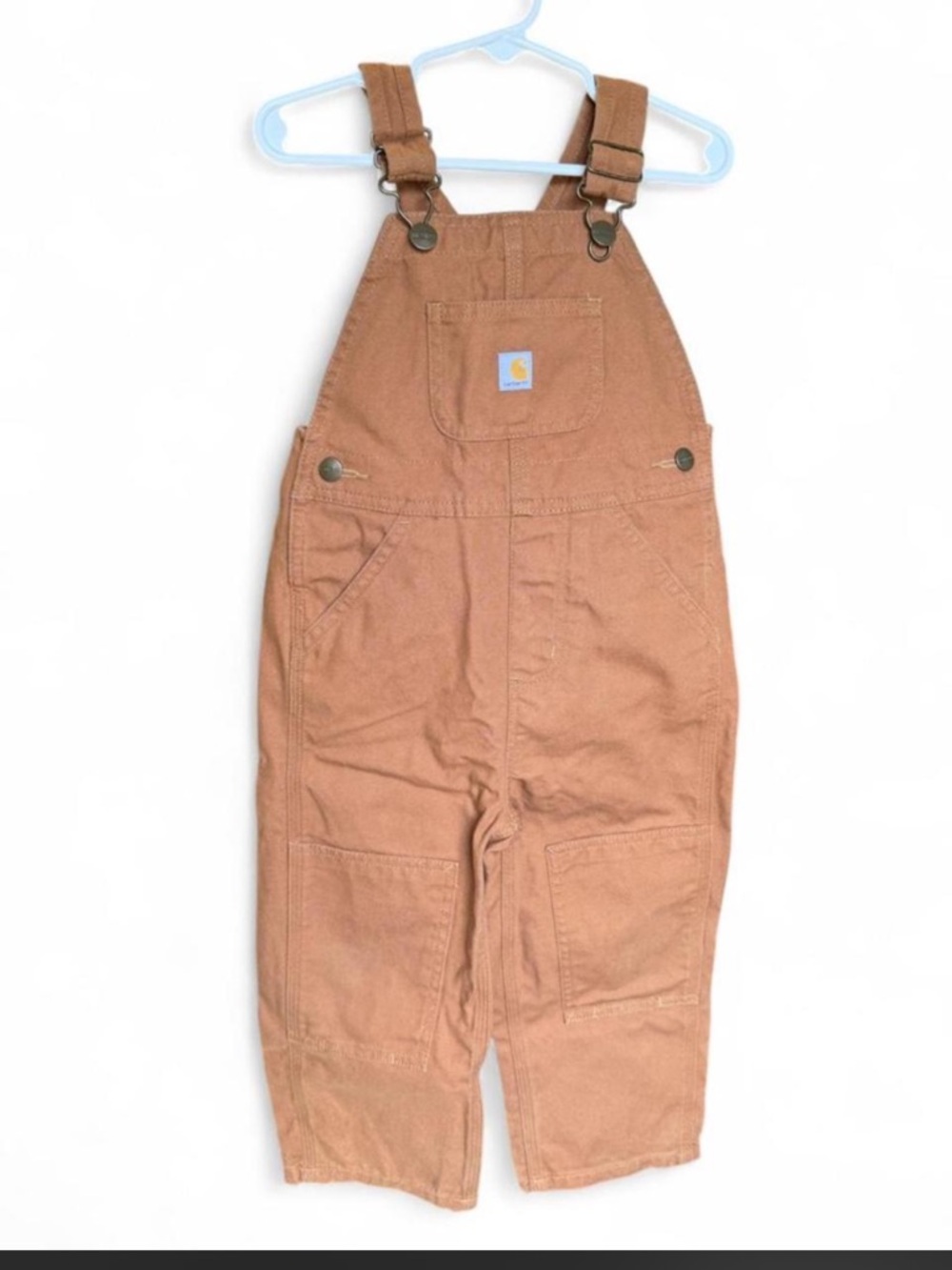 Carhartt Toddler 3T Classic Duck Brown Canvas Overalls